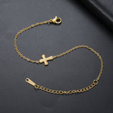 Cross Pendant Chain Bracelet