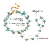 Turquoise Double-Layer Link Bracelet
