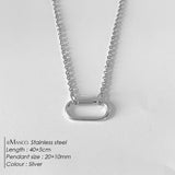 Oval Turnbuckle Choker Necklace
