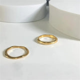 Gold Stackable Thumb Ring