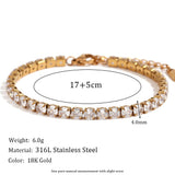 Cubic Zircon Tennis Chain Bracelet