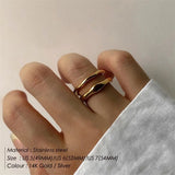 Gold Stackable Thumb Ring