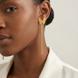 Butterfly Tassel Drop Earrings