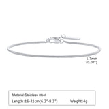 Silver Stackable Chain Bracelet