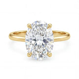 Sterling Silver Oval Zircon Ring