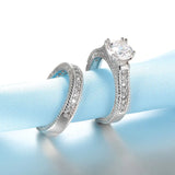 Sterling Silver Couple's Ring Set