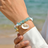 Starfish & Shell Beaded Bracelet