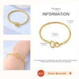 Sterling Silver Zirconia Charm Bracelet