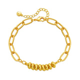Gold Paperclip Chain Bracelet
