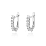 Cubic Zirconia U-Shape Studs