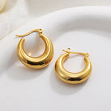 Thick Textured Geometric Circle Hoops