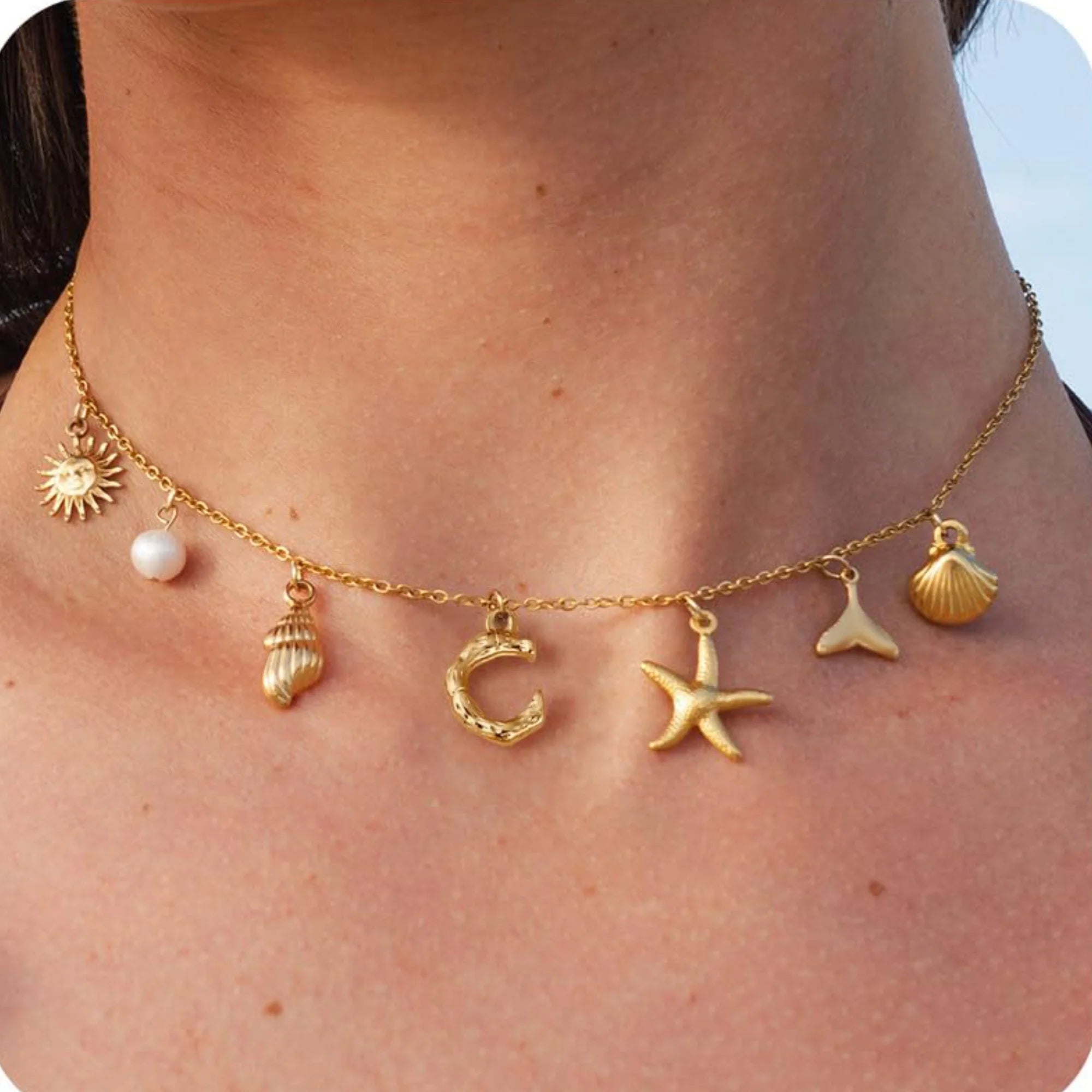 Victoria Beach Shell Seaside Shell Charm Necklace | Victoria Emerson