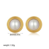 Pearl Flower Stud Earrings
