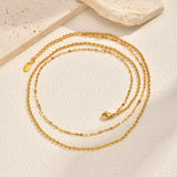 Layered Bead Chain Necklace