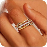 Cubic Zirconia Stackable Ring Set
