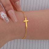 CZ Cross Chain Bracelet