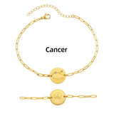 Zodiac Coin Charm Bracelet