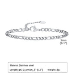 Silver Stackable Chain Bracelet