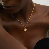 Sunflower Pendant Necklace