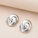 Interlock Knot Stud Earrings