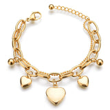 Amour Layered Bead Bracelet