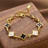 Four-Leaf Clover Charm Bracelet