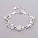 Sterling Silver Star & Moon Bracelet
