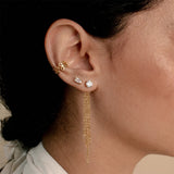 Luxury Gold Chain Tassel Drop Earrings