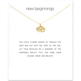 New Beginnings Lotus Necklace