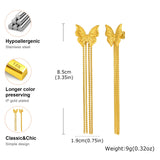Butterfly Tassel Drop Earrings
