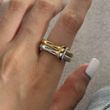 Mixed Metal Stacking Ring