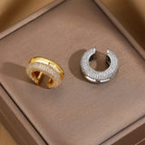 Zircon Double Layer Ear Cuffs