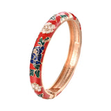 Enamel Floral Bangle