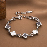 Four-Leaf Clover Charm Bracelet
