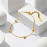 Dainty Heart Charm Bracelet