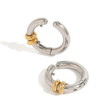 Geometric C-Shape Ear Cuffs