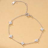 Lucky Clover Crystal Bracelet - Style 1