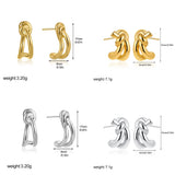 Twist Knot Stud Earrings