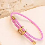 Braided Bracelet with Gold Accent