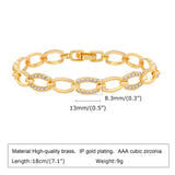 Gold Paperclip Chain Bracelet