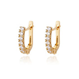 Cubic Zirconia U-Shape Studs