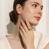 Sun Layer Statement Ring