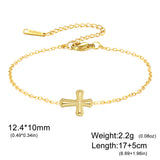Cross Pendant Chain Bracelet