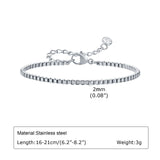 Silver Stackable Chain Bracelet