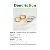 Ripple Stackable Band Ring