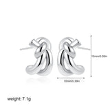 Twist Knot Stud Earrings