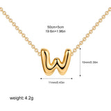 Petite Bubble Initial Charm Necklace