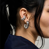 Zircon Double Layer C-Shape Ear Clip