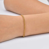 18K Gold Layered Chain & Cuff Bracelet Stack