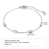 Silver Stackable Chain Bracelet